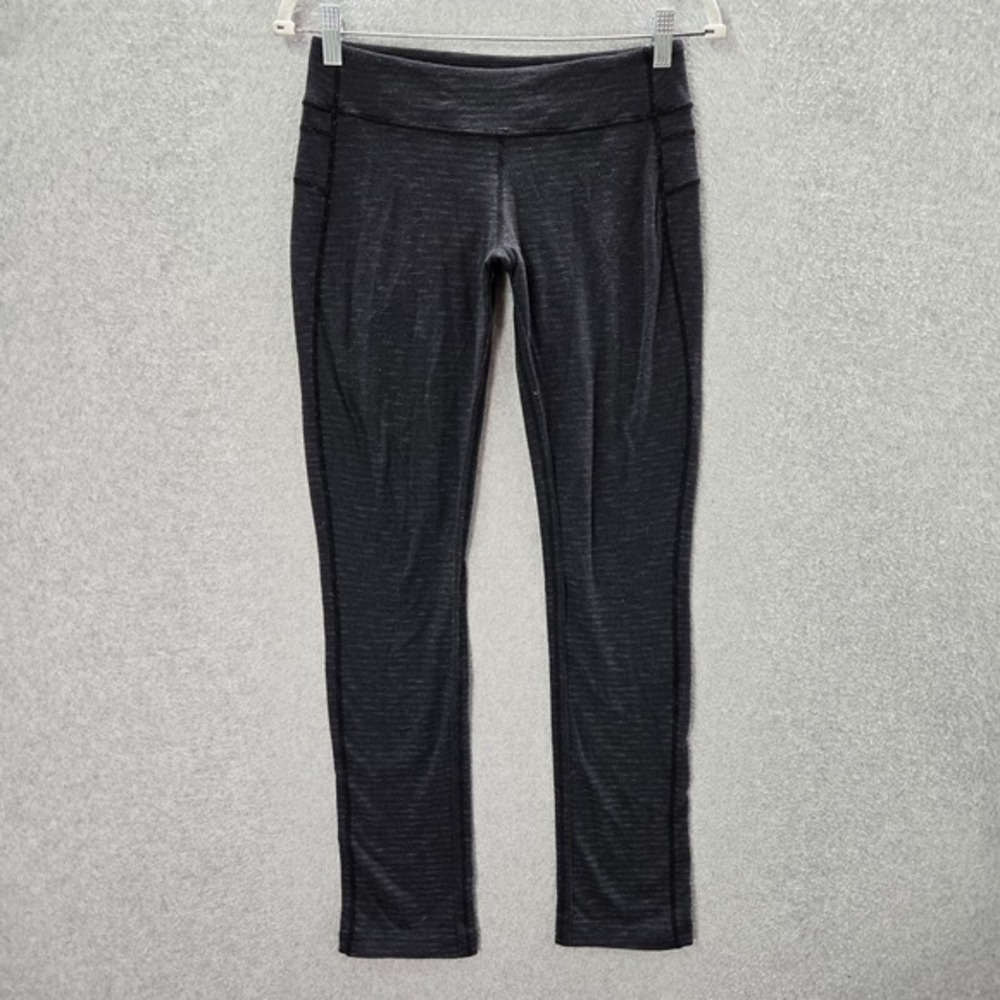 Lululemon Women Activewear Pants 6 Gray Legging Workout Yoga